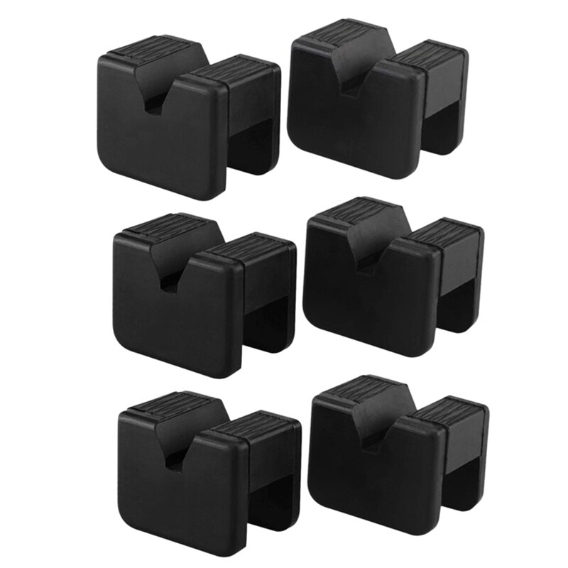 6- pak jack pad adapter til jack stander 2-3 tons universal gummi slids ramme skinne klemsvejsning beskytter: Default Title