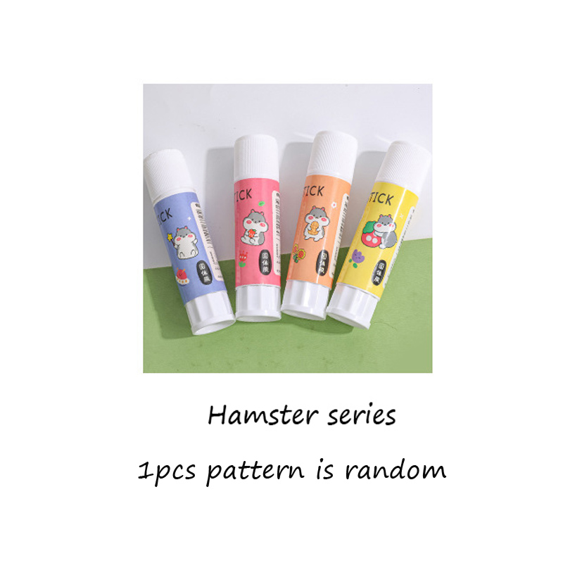 Yatniee 1pcs Cartoon Glue Stick Student Office Supplies Glue Stick High Viscosity Strong Hand DIY Children Glue Stick: A 1pcs