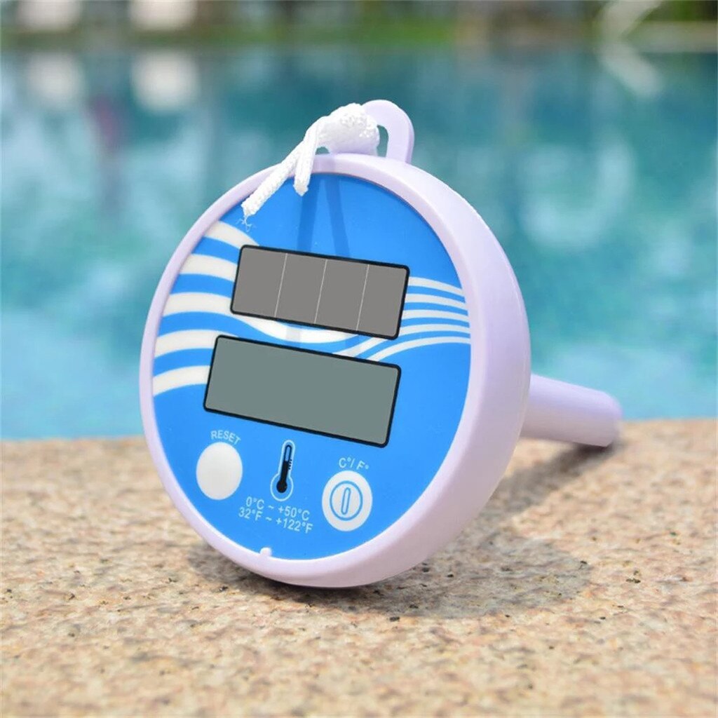 Zonne-energie Digitale Thermometer Nauwkeurige Water Gauge Measure Tool Outdoor Zwembad Digitale Thermometer Tool 20JUN29