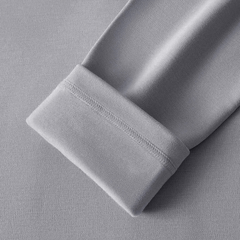 2/4 peças conjunto de roupa interior térmica masculina e adolescente simples e elegante manga longa camisa de fundo calças de cintura elástica p