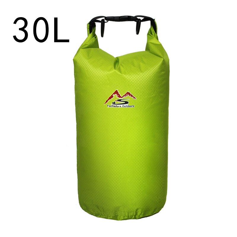 Bolsa impermeable para natación al aire libre de 5L/10L/20L/30L, bolsa seca de almacenamiento para Rafting y Camping con gancho de correa ajustable