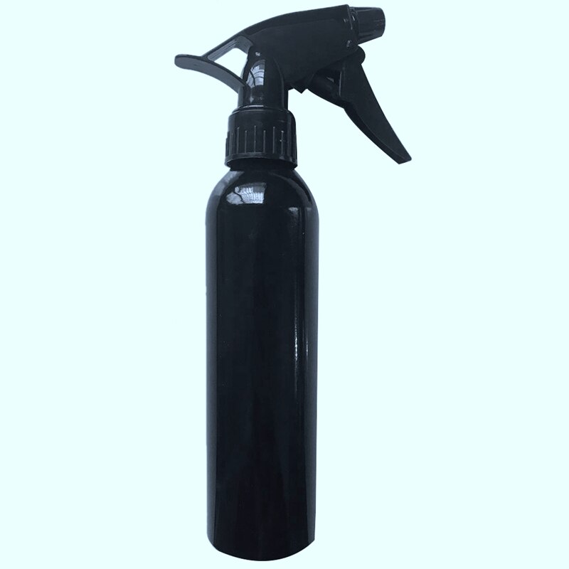 300ml tomma metallflaskor i aluminium med svart fin dimspray för kroppsavbildning