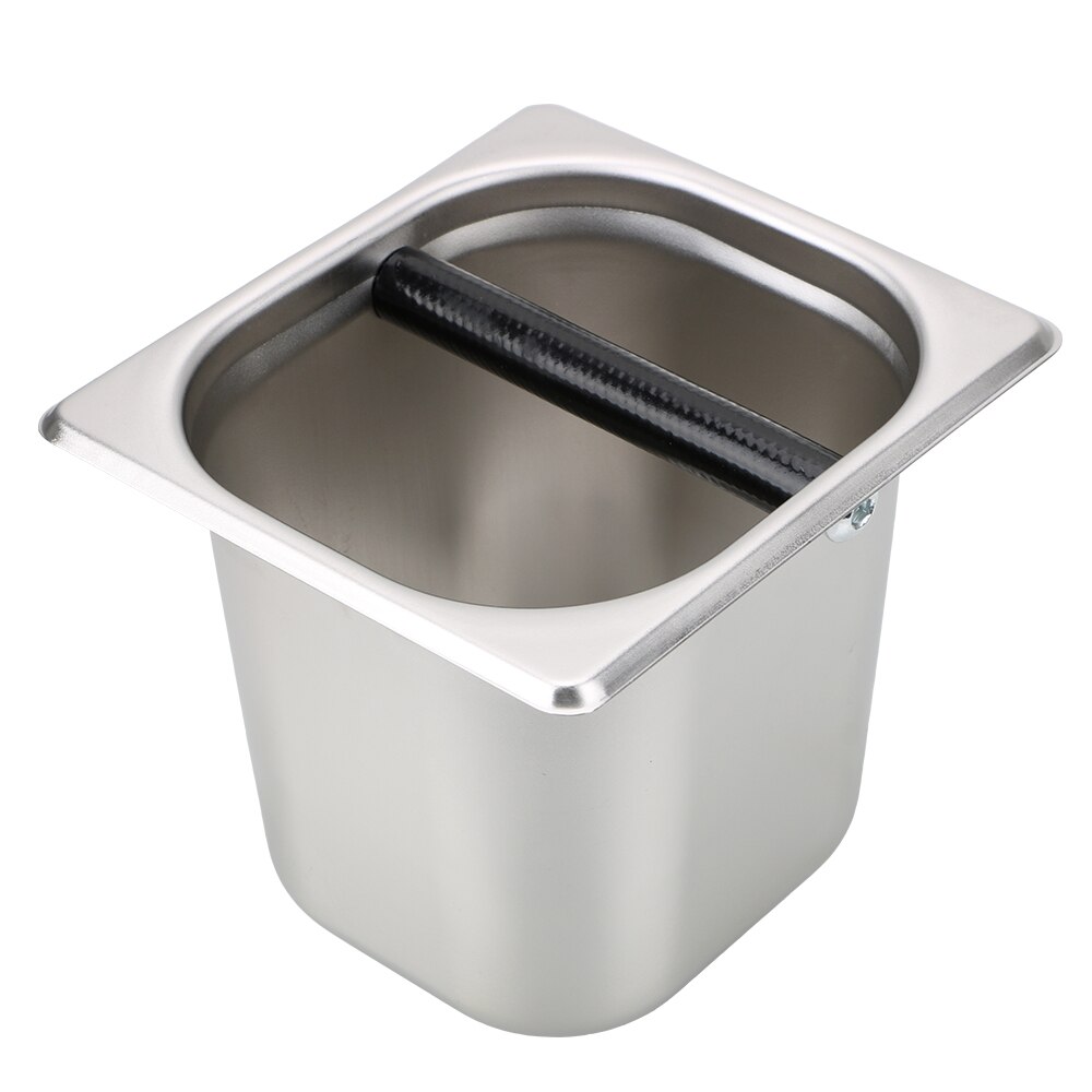 NICEYARD Practical Anti Slip Coffee Knock Box Espresso Knock Box Durable Coffee Supplies Two Size Stainless Steel Kitchen Tool