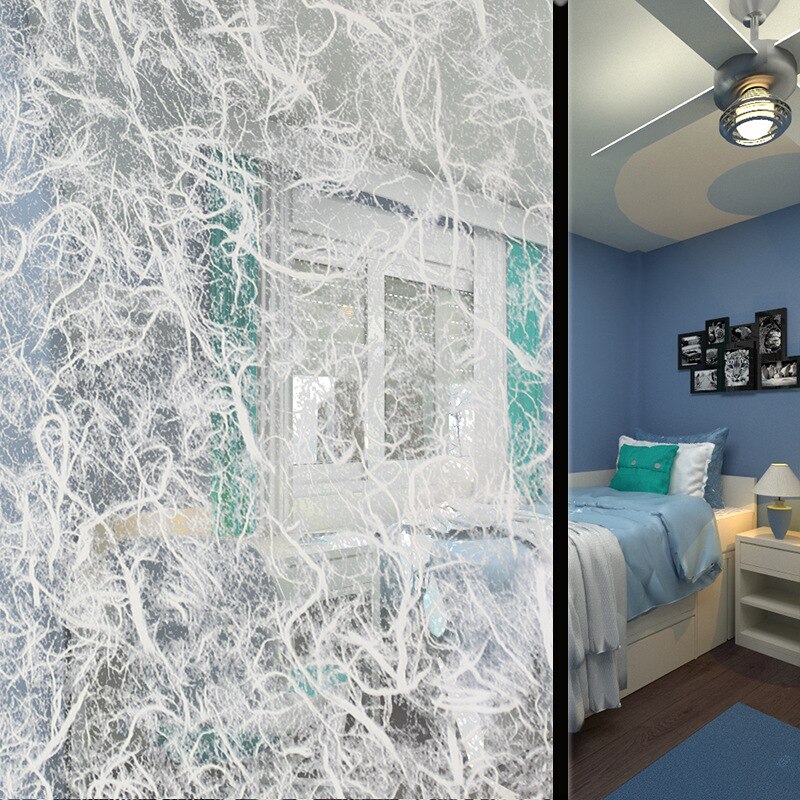 Sunice White frosted Decoration window film privacy protective Anti-UV glass stickers For Home Office showcase window decor