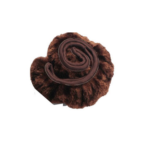 Universele zachte pluche auto stuurhoes interieur accessoires stuurhoes autostyling 37-38cm diameters: Bruin