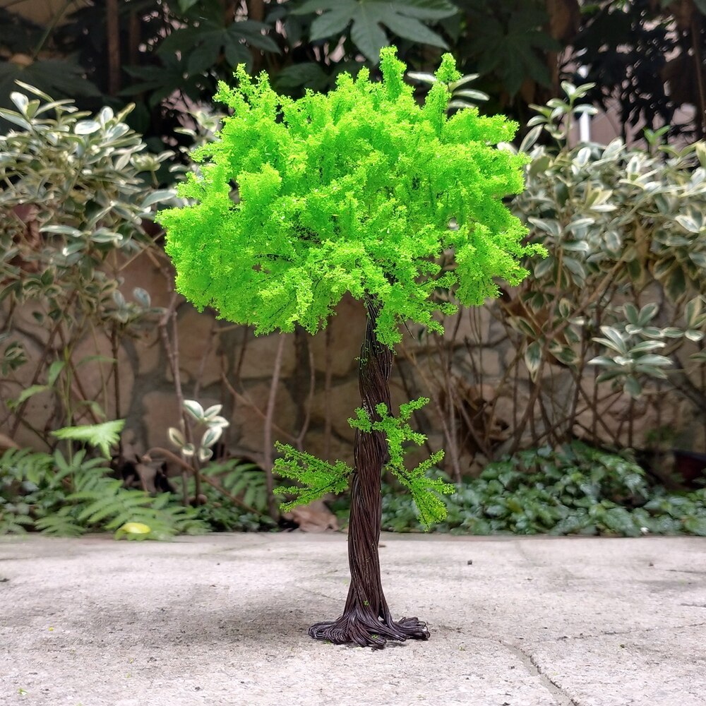 1 stücke 18cm/22cm modell baum locust baum gebäude sand tabelle modell handgemachte DIY hand mit modell micro view layout