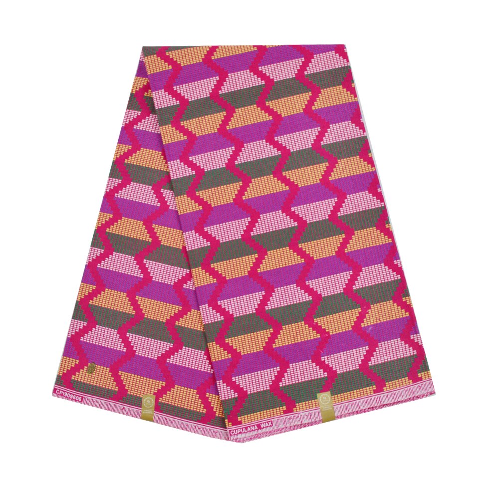 Latest Cotton Nigerian Chitenge Ankara Fabric Ghana Kente Wax African Kitenge Print Fabric For Cloth 6 Yards