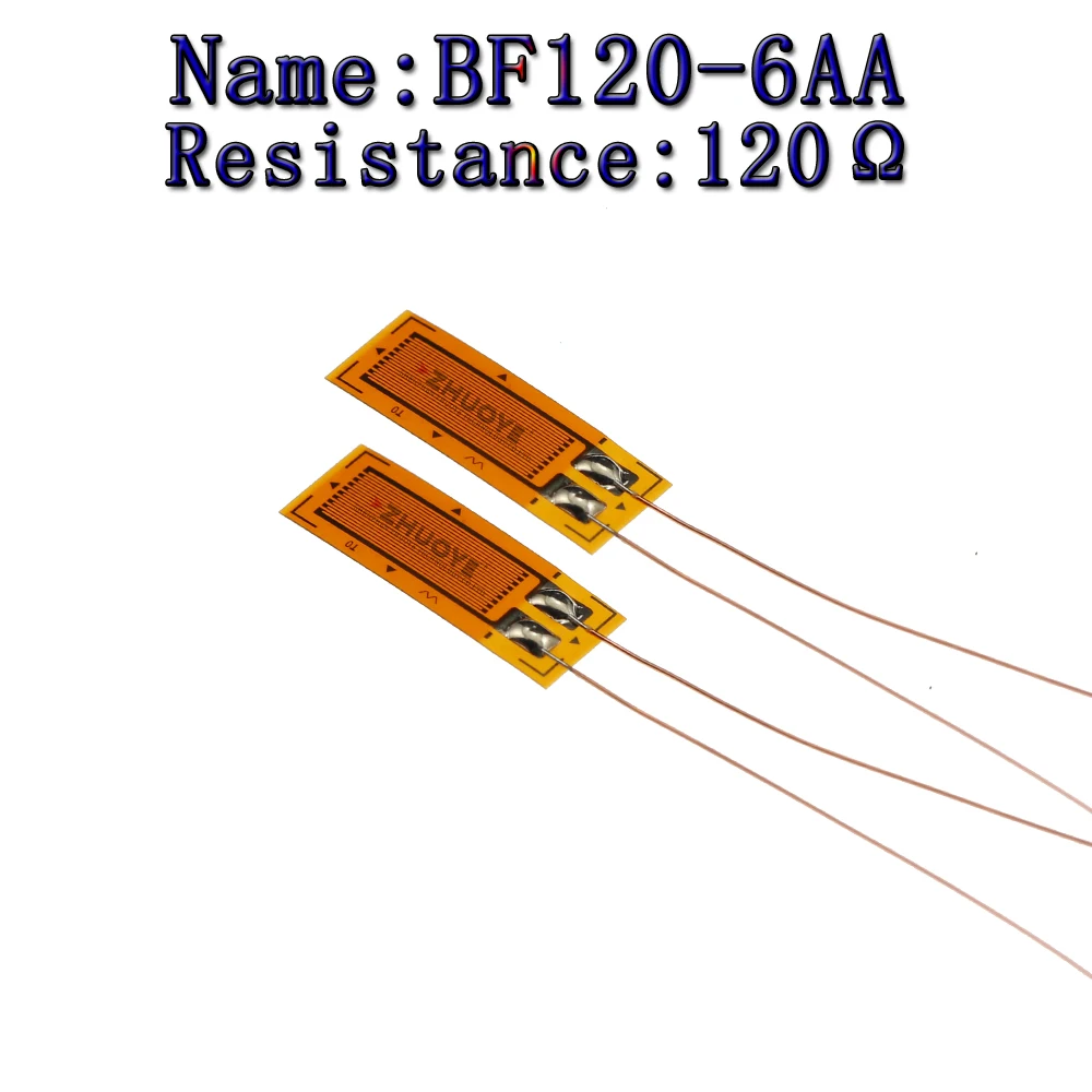10pcs STRAIN GAUGES Precision resistive strain gauge BHFBF120-1AA 3 4 5 6 7 8 9 10 AA 120 ohm weighing Pressure Sensor: black