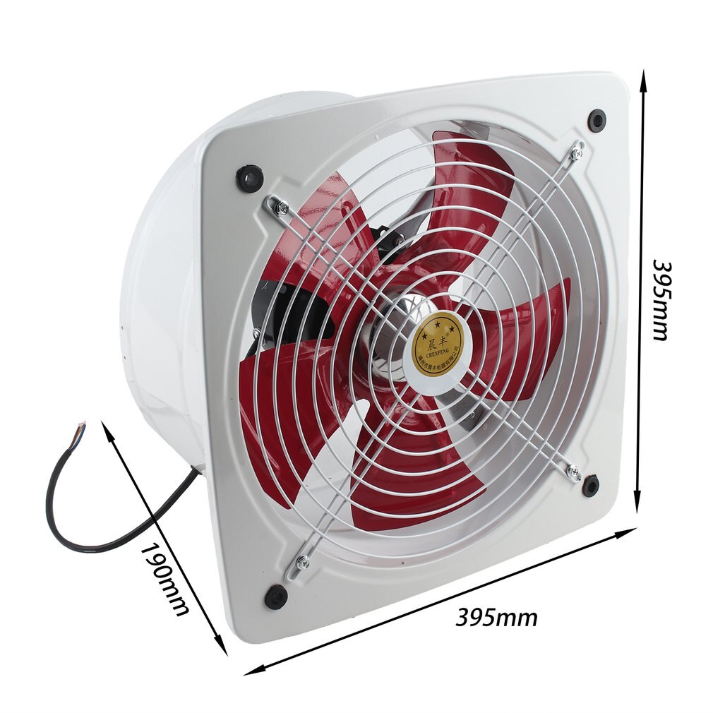 Industrial Ventilation Extractor Metal Axial Exhaust Commercial Air Blower Fan Low Noise Stable Running