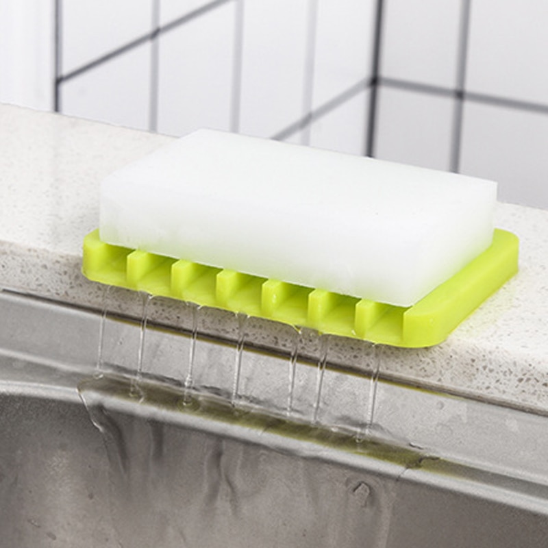 Badeværelse silikone fleksible sæbeskåle opbevaringsholder sæbekasse pladebakke afløb foldbart badeværktøj