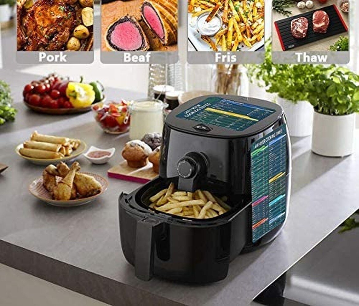 Air Fryer Magnetic Times Cheat Sheet, Air Fryer Accessories Magnetic Chart,Air Fryer Cooking Times Chart for Kitchen, 2Pcs