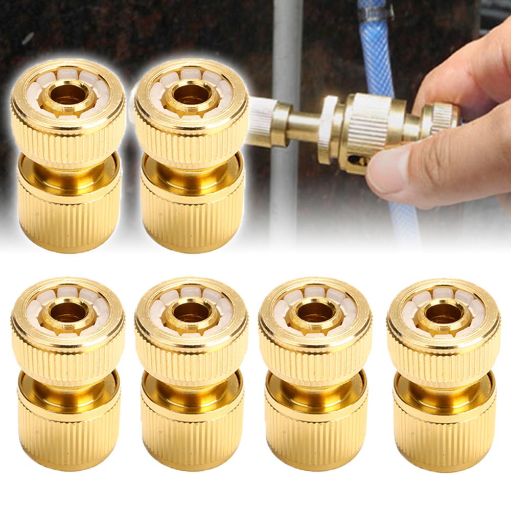 1/2 "Conexión rápida conector giratorio acople de manguera de jardín bifurcado para sistemas de riego IrrigationBrass de adaptador de manguera