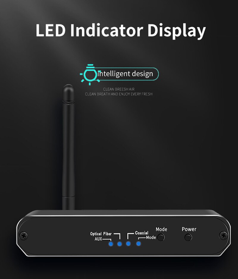 Wireless Audio Adapter Digital Receiver to Analog Audio Converter Bluetooth Transmitter 3.5mm RCA Optical Jack Adapter
