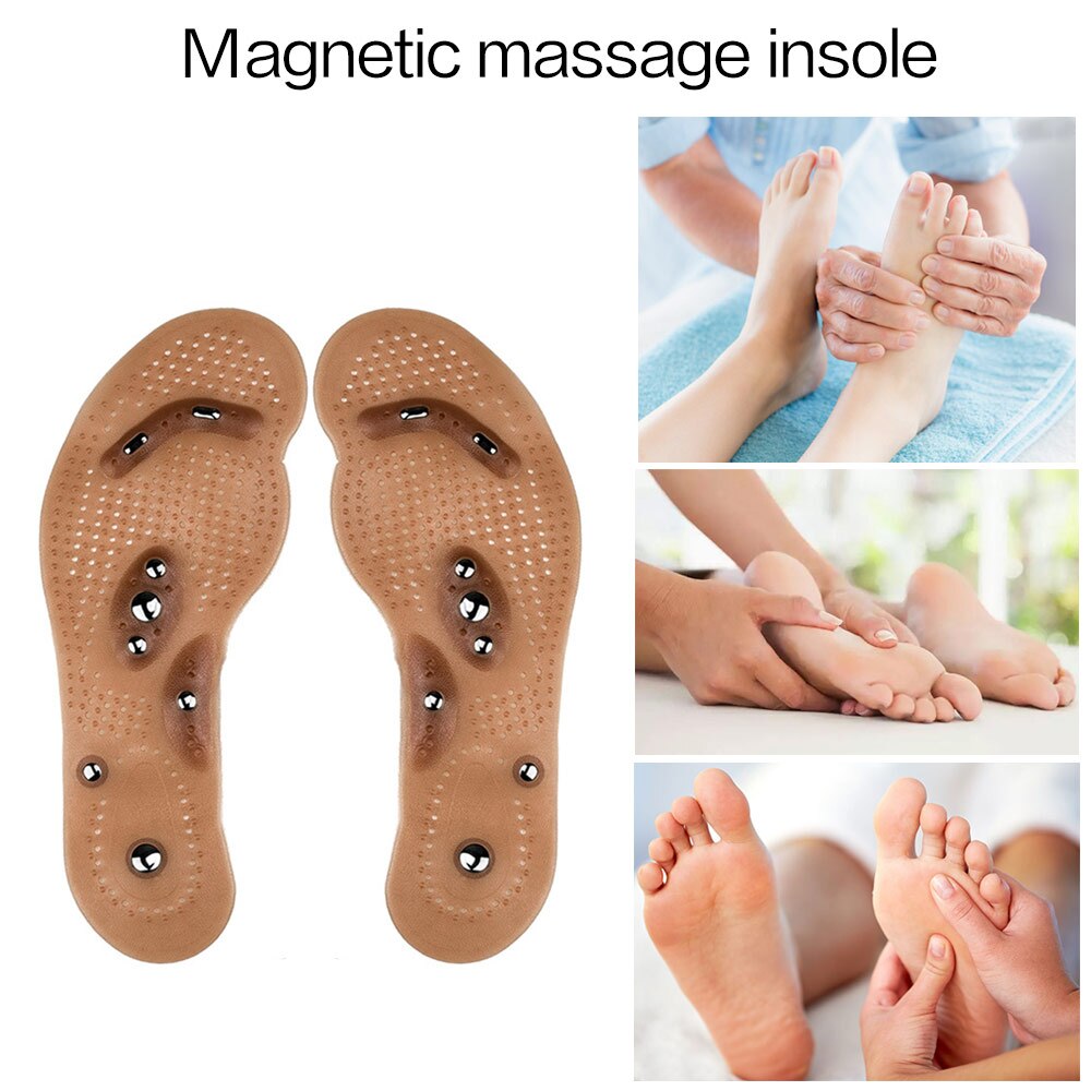 1pair detox slimming acupressure slimming insoles anti cellulite insoles fat removal foot massager magnetic weight loss machine