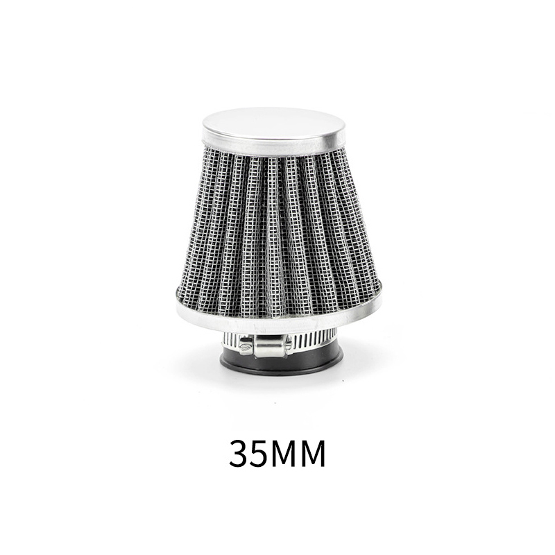 1pc universel 35-60mm moto filtre à Air conique nettoyant saleté fosse haut débit d'air filtre à Air conique nettoyeur de saleté: vert militaire