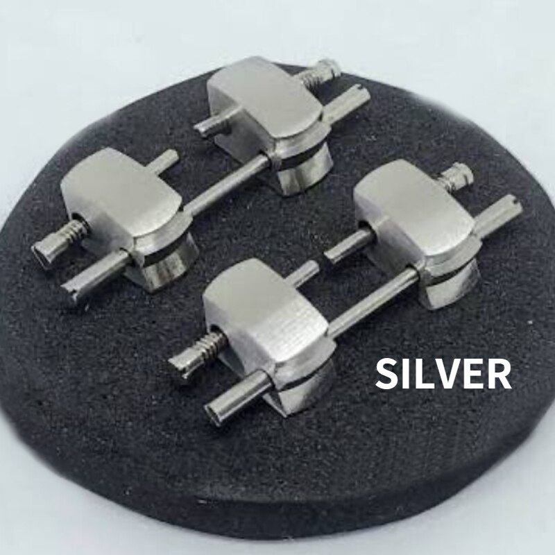 Butterfly buckle GA2100 3rd Modified Accessories Strap GA2100 Gen3 Rubber Strap Adapter for Casio G-SHOCK GA2100 Stainless steel: silver-A pair