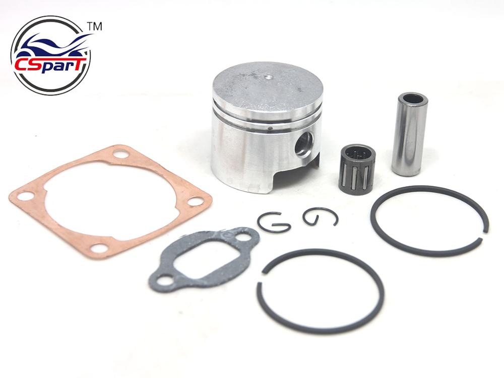 Juego de rodamientos de anillo de pistón de 44MM y 10MM, Mini Moto ATV de 49CC, Quad KXD Dirt Pit Bike, piezas de bicicleta: Piston Copper Gasket