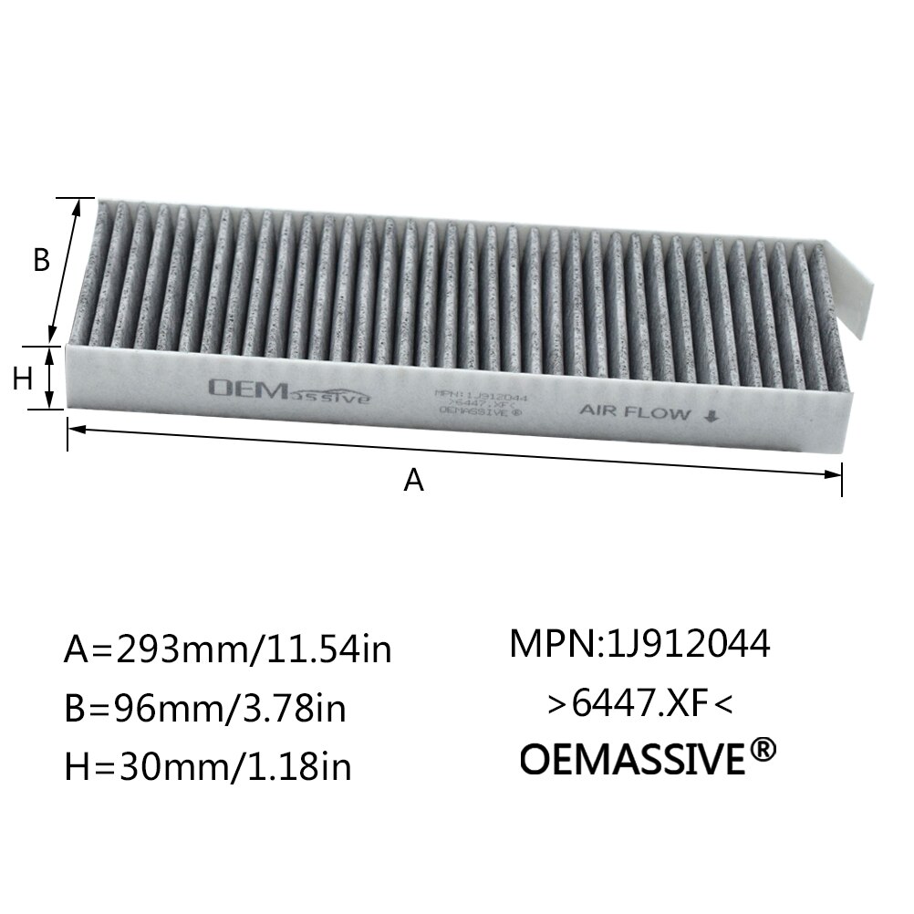 6447XF 1609998980 para Citroen C4 Grand Picasso Berlingo Peugeot 3008 5008 Partner cabina de polen de coche filtro de aire acondicionado AC X2