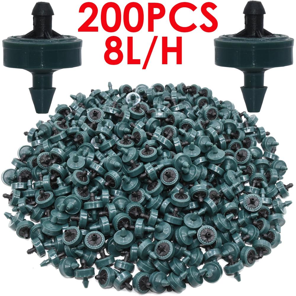 SPRYCLE 200X Tuin 2L 4L 8L Drukcompenserende Emitter Regulator Druppelirrigatie Vaste Stroom Druppelaar 4/7mm Slang Kas: Rood