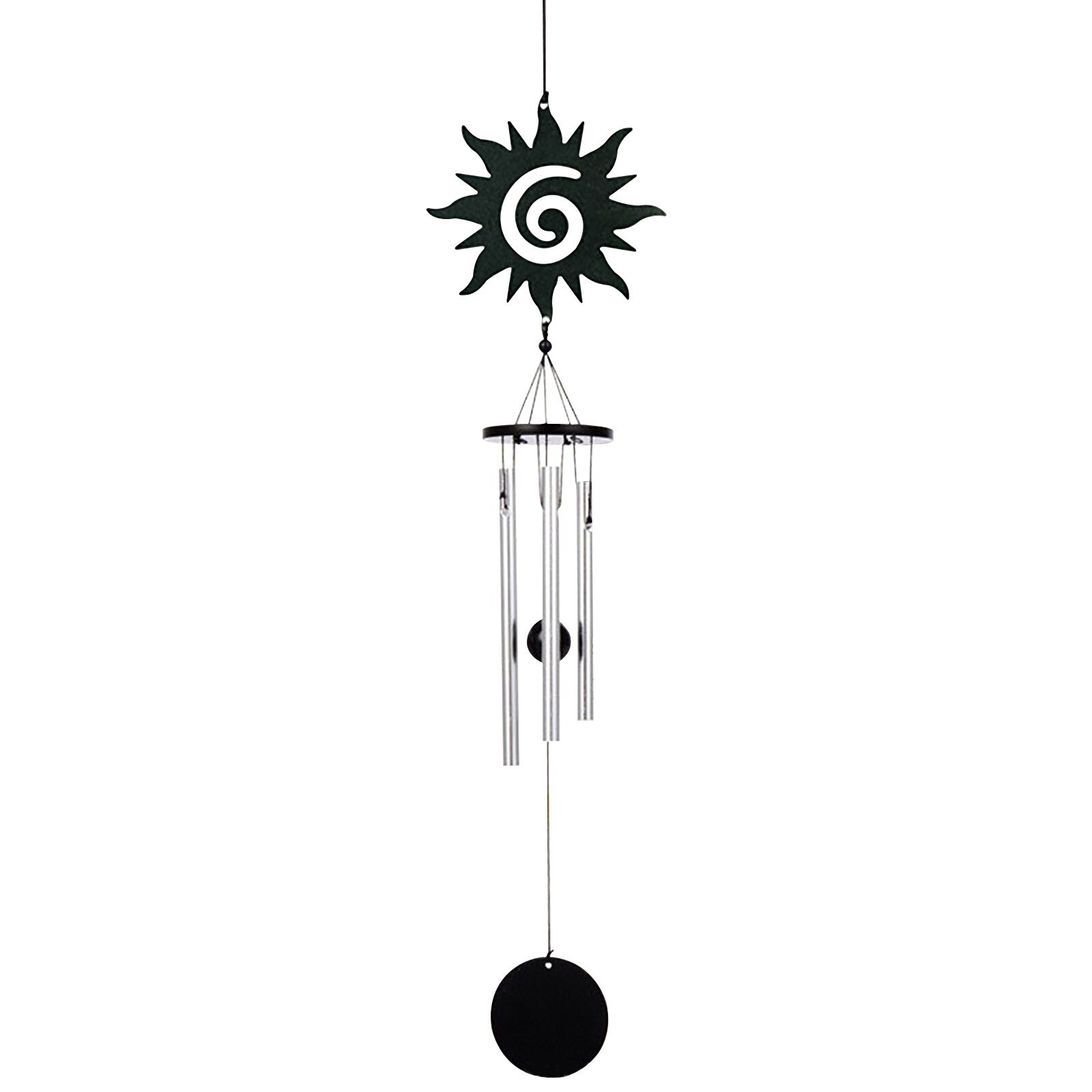 Metal Wind Chimes Sun Aluminum Rod Wind Spinner Room Home Decor Garden Decoration Outdoor Spring Balcony Decorations Suncatcher