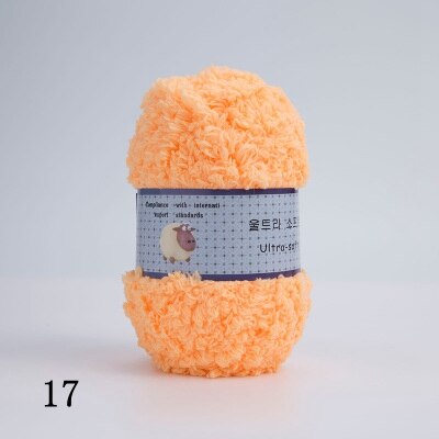 Mjukt slätt garn babystickning ullgarn tjockt garn fiber sammetsgarn handstickat ull virkgarn för gör-det-själv-tröja: 17