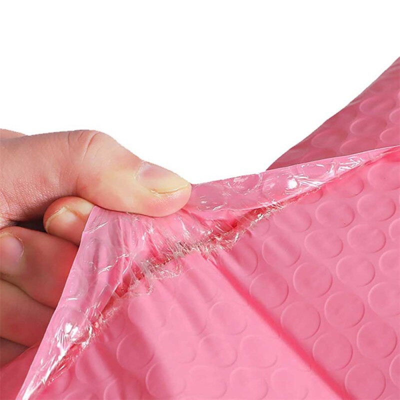 50pcs Pink Bubble Mailers Pink Poly Bubble Mailer Self Seal Padded Envelopes Bags for Magazine Book Lined Mailer Self Seal