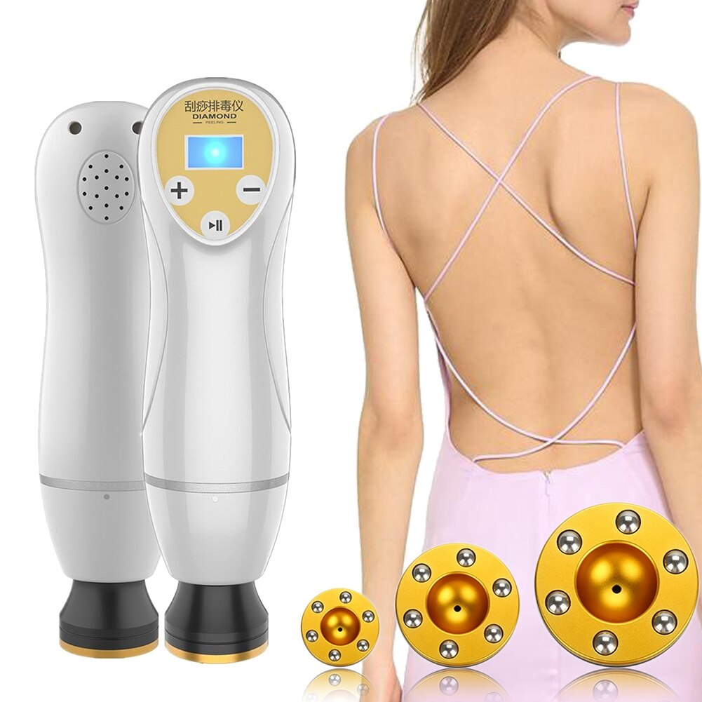 Electric Scraping Therapy Massager Gua Sha Vacuum Scraping Cupping Suction Device Acupuncture Body Slim Detox Home Spa Machine