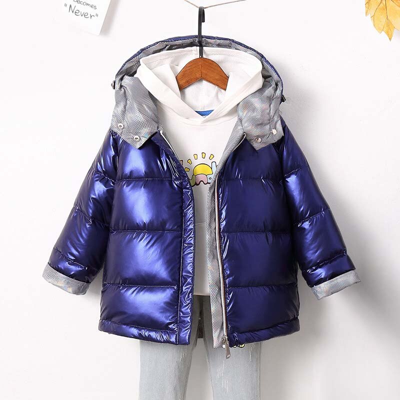 Jxysy Kinderen Mode Winterjas Voor Meisjes Warm Hooded Jas 90% Eendendons Dubbelzijdig Jassen Voor jongens Kids Parka