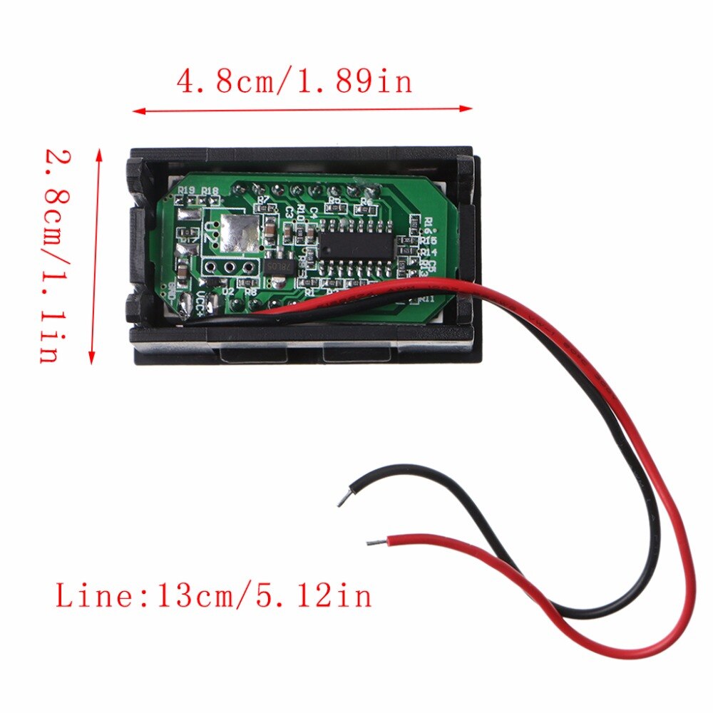 12V Lead-Acid Battery Status Capacity LED Display Indicator Digital Voltmeter Tester
