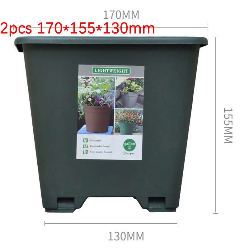 Grote Plastic Hars Rotan Planter Tuin Huis Tuin Outdoor Bloem Plant Potten Bonsai Balkon Decoratie Plant Kom Bloempot: 2