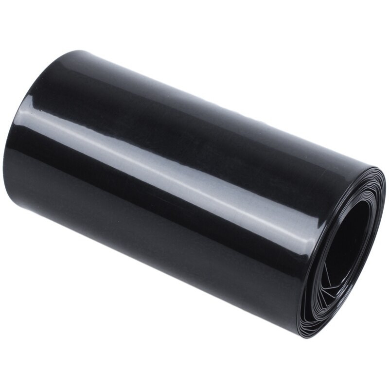 Tubo termorretráctil de PVC, de 2 piezas envoltura negra, 70mm/44mm, 2M, 6,5 pies para batería 18650
