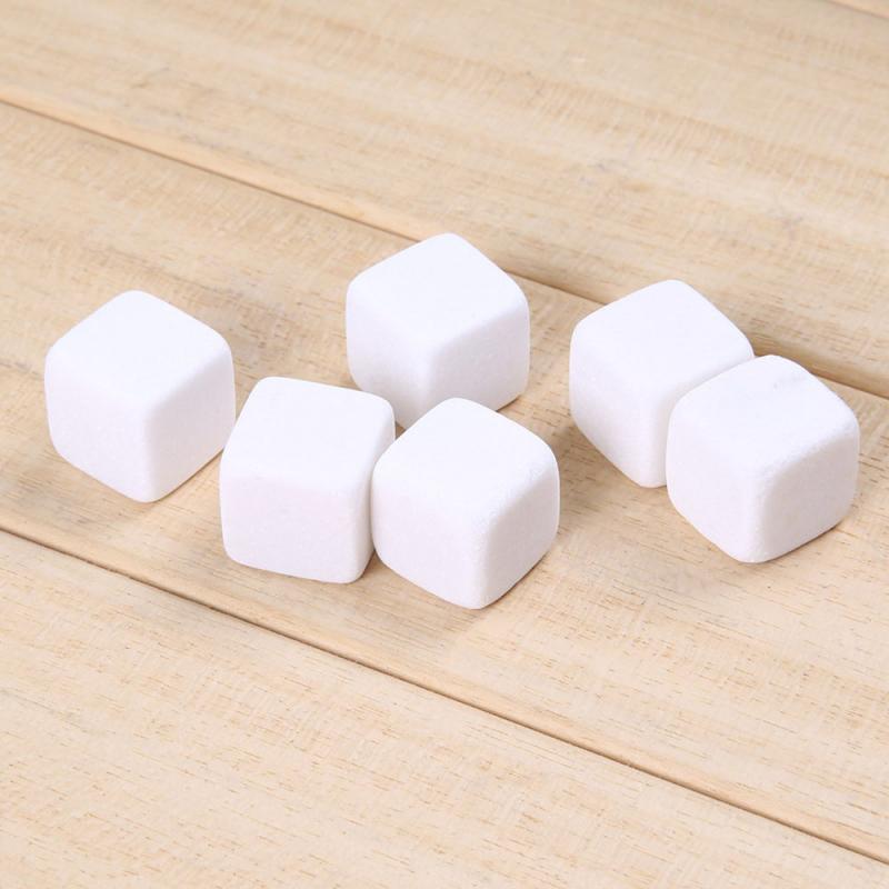 6Pcs Natural Whisky Ice Stones Wine Drinks Cooler Cubes Whiskey Rocks Granite Pouch With Pouch Wedding For Christmas Bar