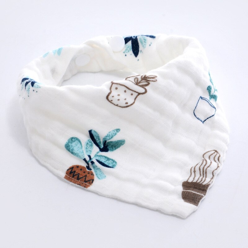 Katoenen Baby Slabbetjes & Burp Doeken Babyvoeding Meisje Bandana Bib Water Absorberen Baby Sjaal Burp Baby Spullen Baby Accessoires BC0023: Roze