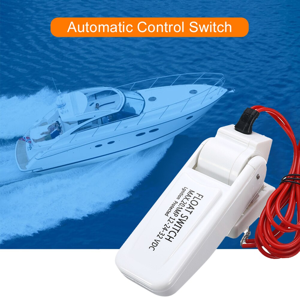 12V Automatische Elektrische Boot Marine Bilge Pomp Vlotterschakelaar Water Level Controller Dc Flow Sensor Schakelaar