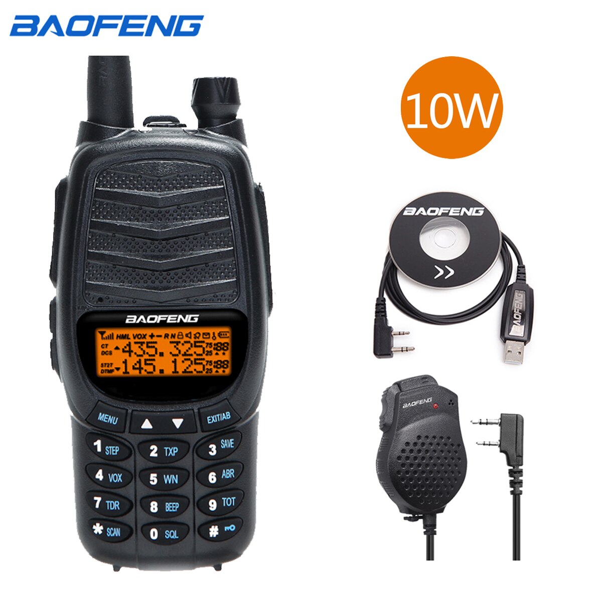 Baofeng UV-X10 10W High Power Dual Ptt Dual Band V... – Vicedeal