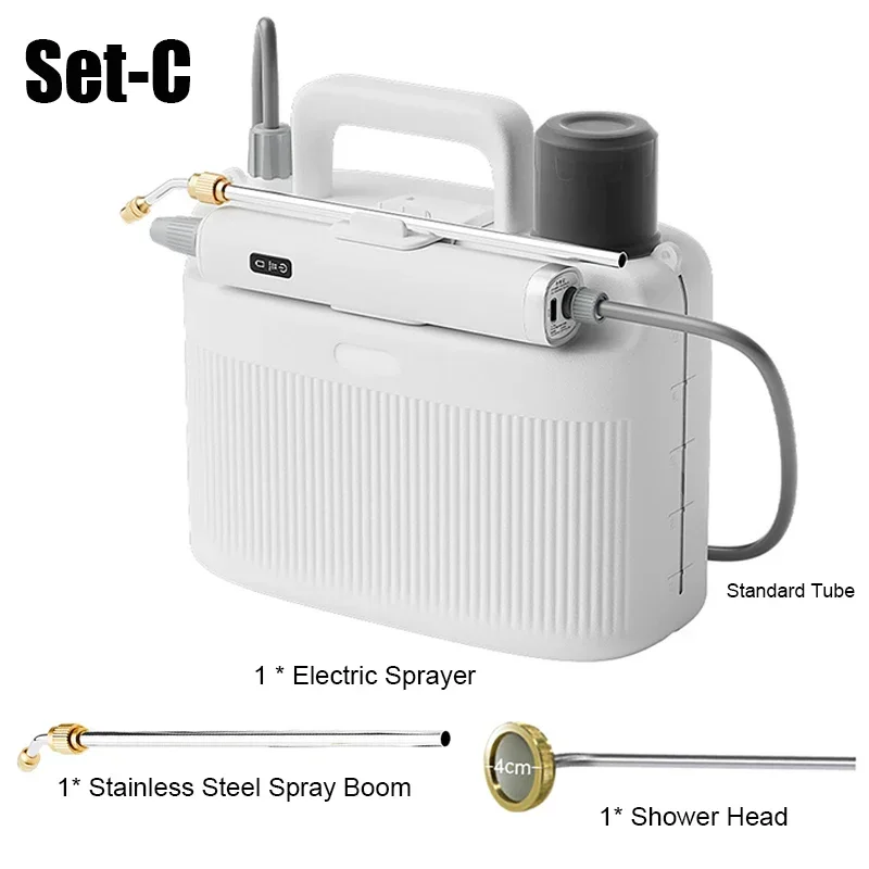 5L Garden Electric Sprayer Pesticide Spray Watering Flower Electric Tools For 2200mAh Lithium Battery Mini Atomization Sprayer: Red