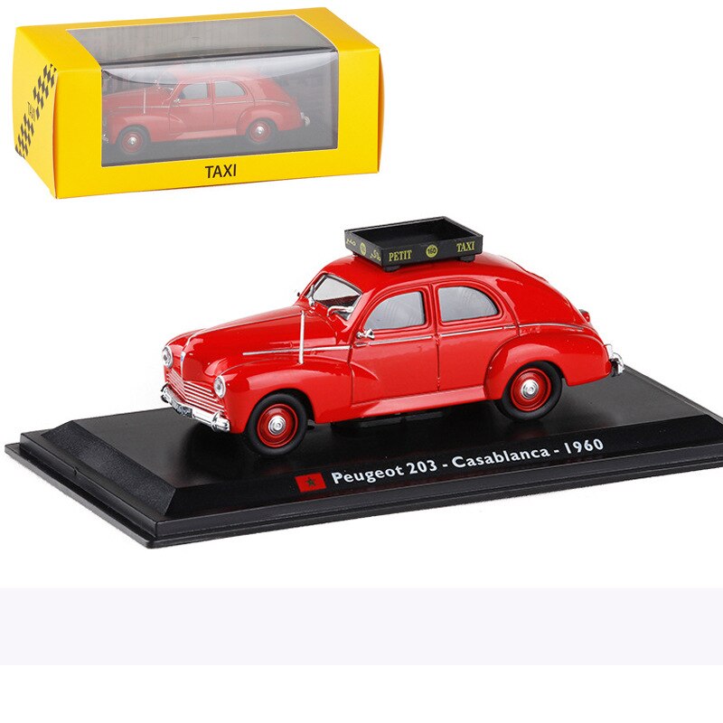 Squisito originale 1:43 modello in lega di taxi, 16 paese simulazione die-cast in metallo modelli di auto, dono di raccolta ornamenti, libera la nave: Moroccan Taxi(1960)