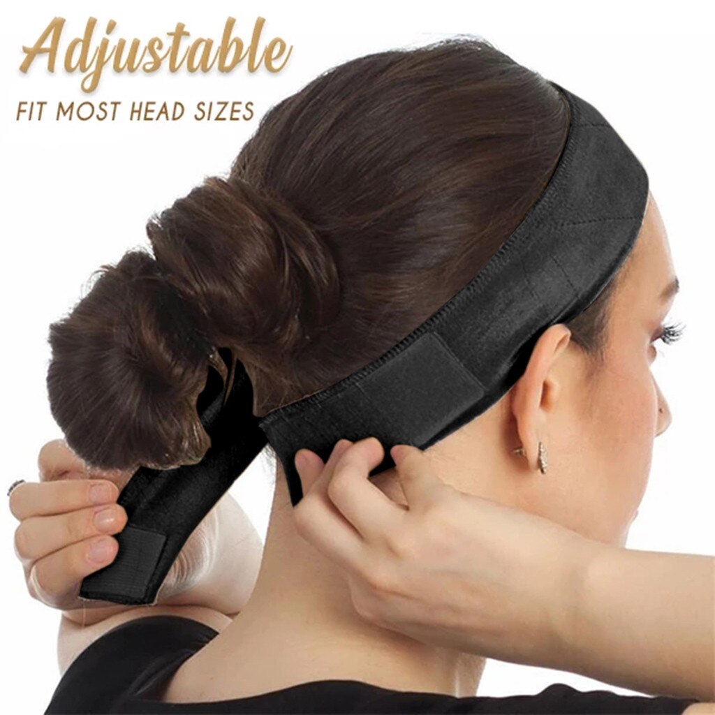 Elastische Pruik Hoofdband Multifunctionele Antislip Hoofd Wrap Met Fluwelen Pruik Haarband Vaste Anti-Slip haar Houder Thuis Slaap Hoofddeksels