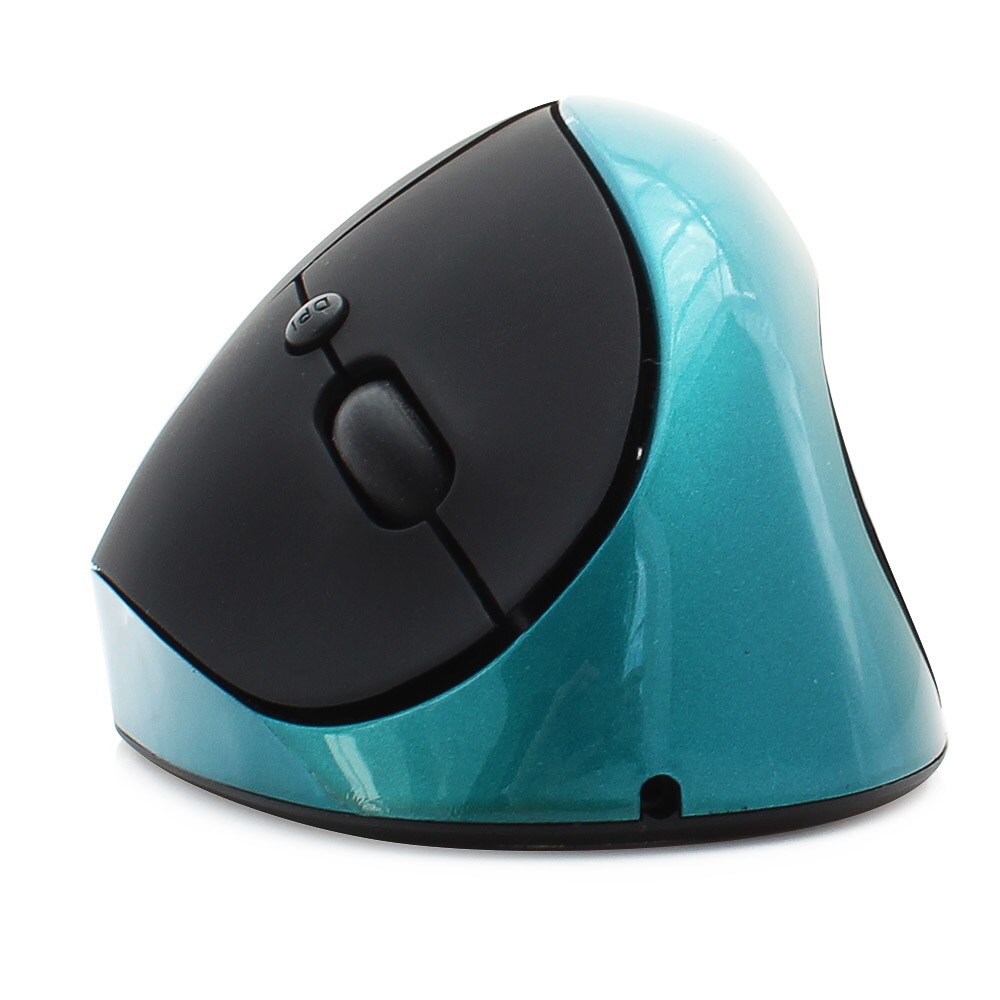 CHYI Ergonomische Vertikale Drahtlose Maus Wiederaufladbare Optical Gaming Mäuse 1600DPI Computer Maus Mit Maus Pad Für Laptop: Only Blue Mouse