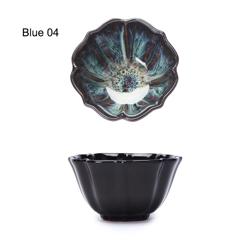 Colorful starry teacup,temmoku glaze tea cup,Kung fu cup Build kiln ceramic cup Teacup,Chinese Jingdezhen Beautifully artwork: 10