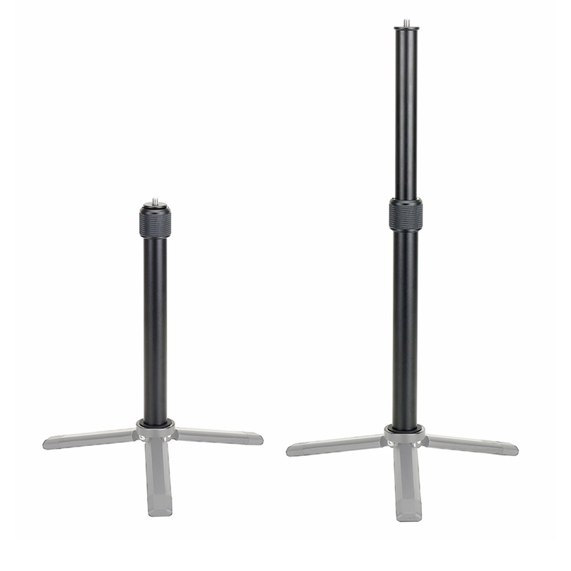 Monopod do montażu na statywie metalowy ręczny 2-sekcyjny przedłużacz z gwintem 1/4-20 do lustrzanki cyfrowej stabilizator gimbala uchwyt na telefon
