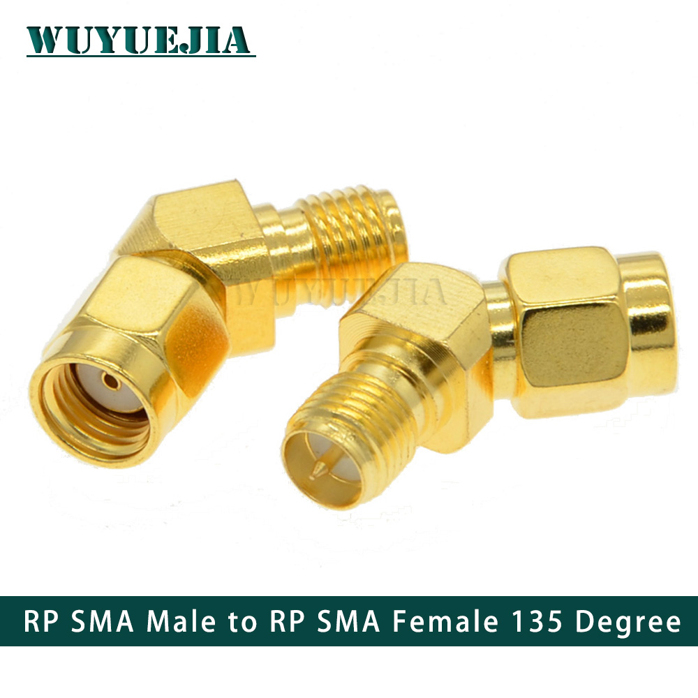SMA To SMA Male Female Straight Connector 90 Degree Right Angle 135Degree Tee Type 3 Way Splitter RPSMA To RPSMA Male Adapter RF: Lavender
