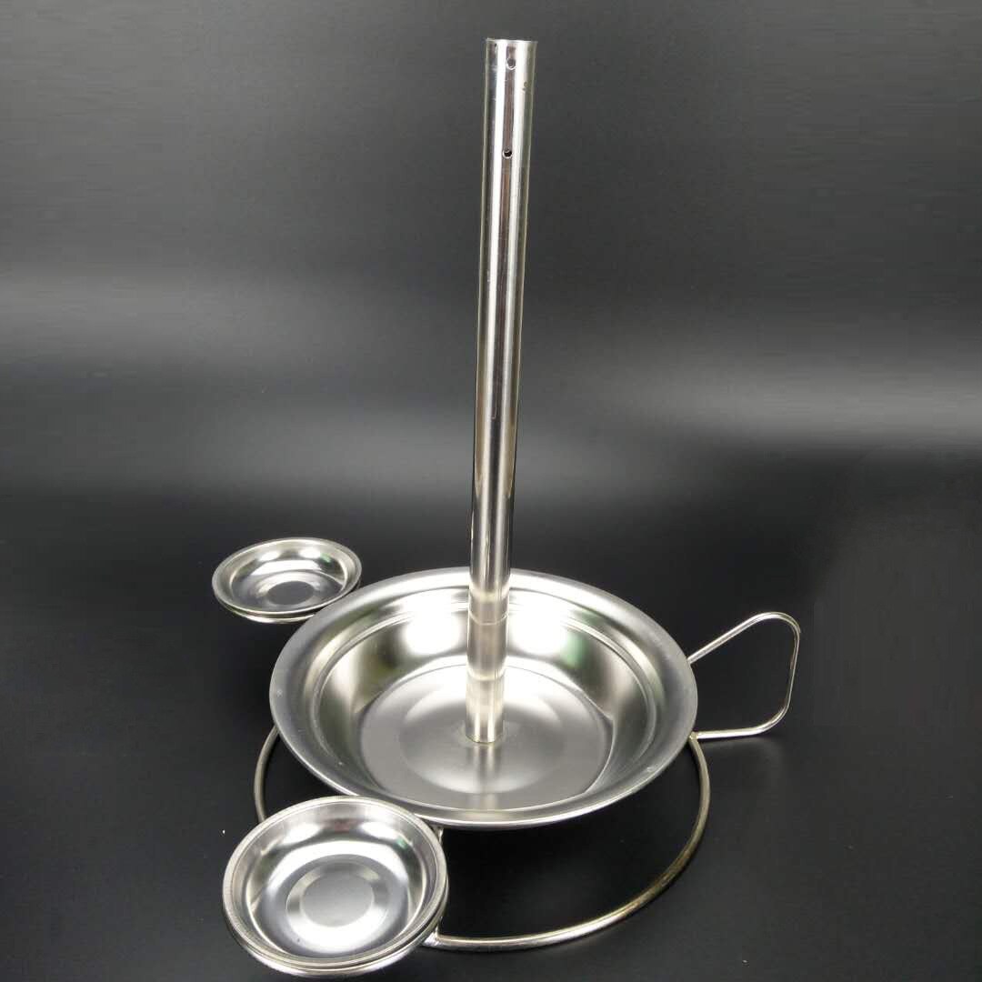 Parrilla para pollo de acero inoxidable, soporte para asar latas de cerveza, estante de cocina con sartén para parrilla, utensilios para barbacoa