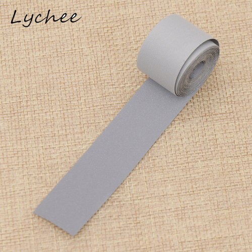 Lychee 3m Classic Solid Color Reflective Tape Fabric For DIY Handmade Craft Garment Sewing Chemical Fiber Cloth: width 2cm