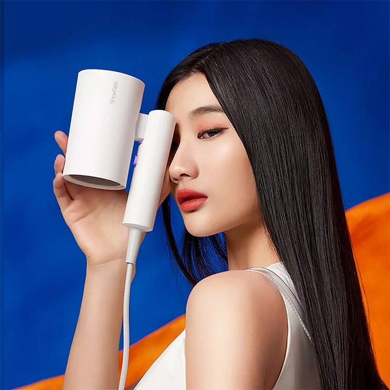 Xiaomi ShowSee Sèche-Cheveux A4-W Pliant Sèche-Cheveux Soin Négatif D&#39;ion 1800W Portable Rapide Sèche Cheveux Diffuseur Constante