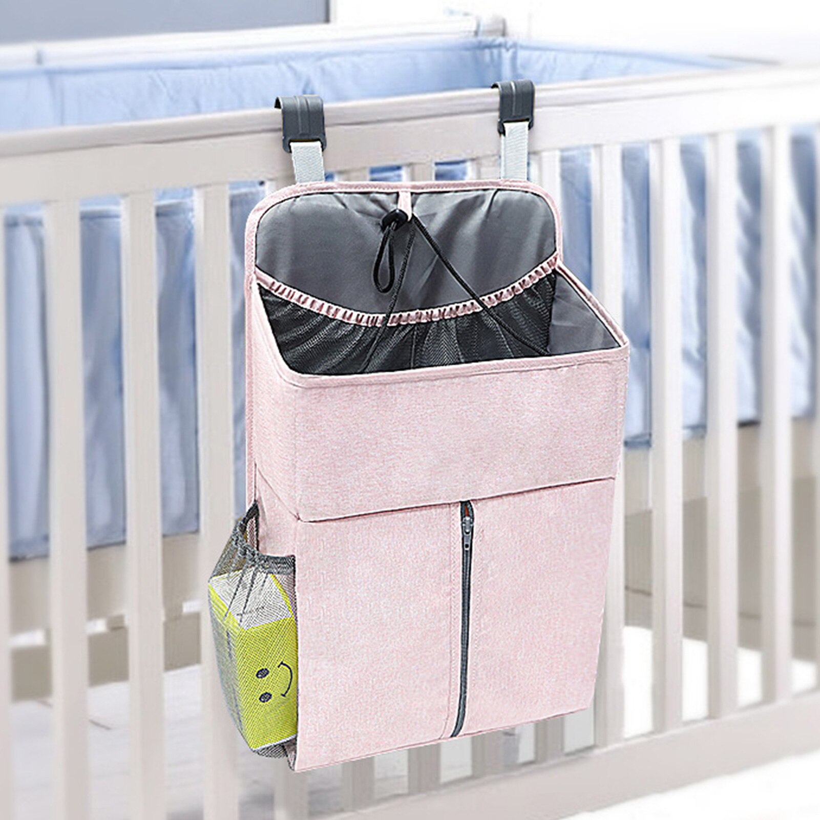 Nursery Organizer and Baby Diaper Caddy Baby Crib Diapers Stacker