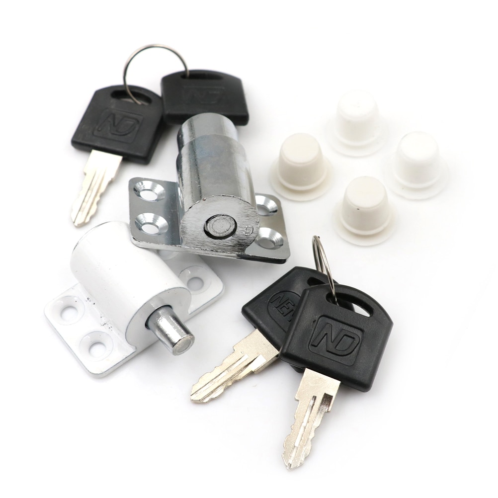 1Set schuifraam slot met sleutel kind veiligheid bescherming lock anti-diefstal deurslot push venster