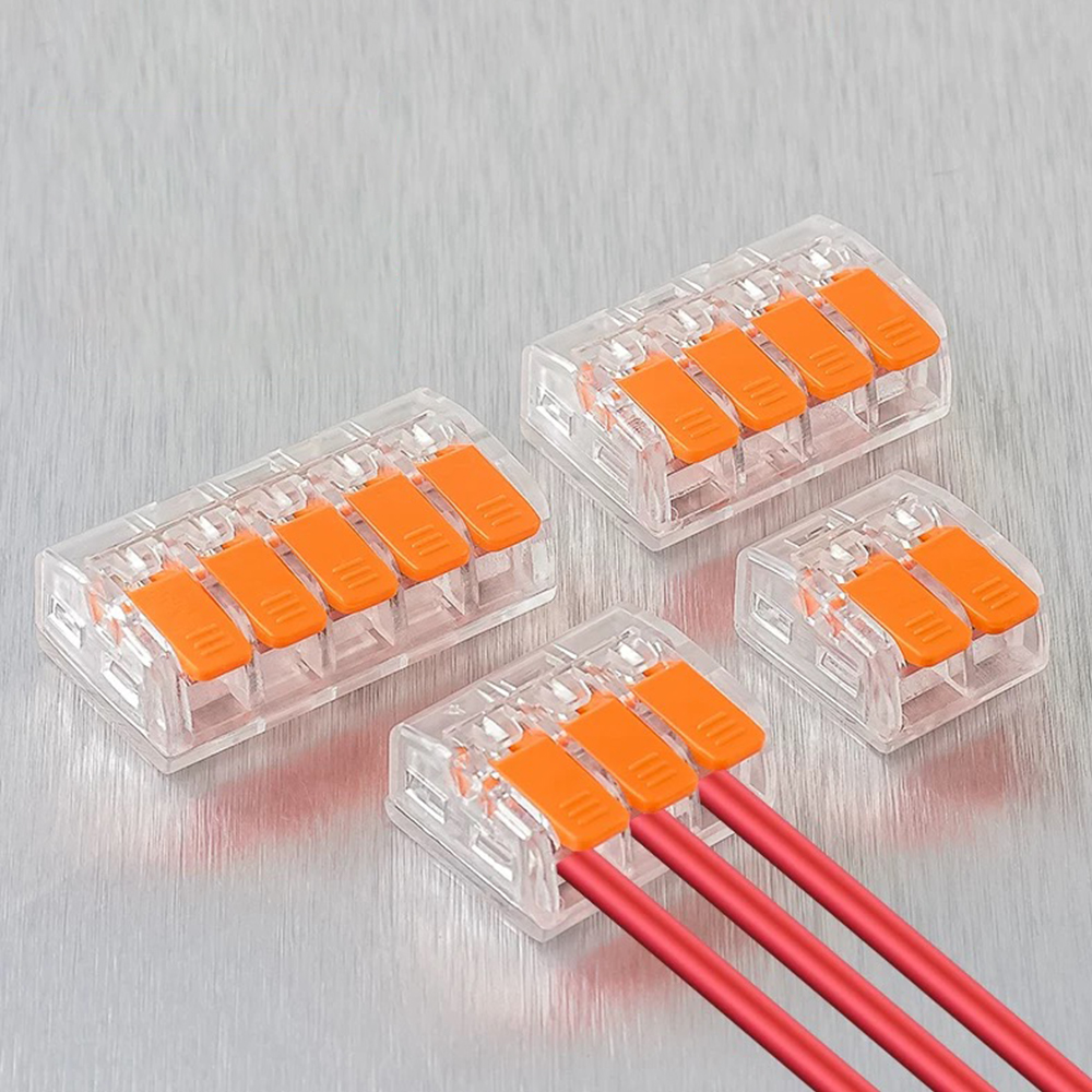 Lever Nuts Splicing Wire Connector Kit Fast Wiring Terminals Insulating Flame Retardant Lamp Cable Electrical Clamp Connectors