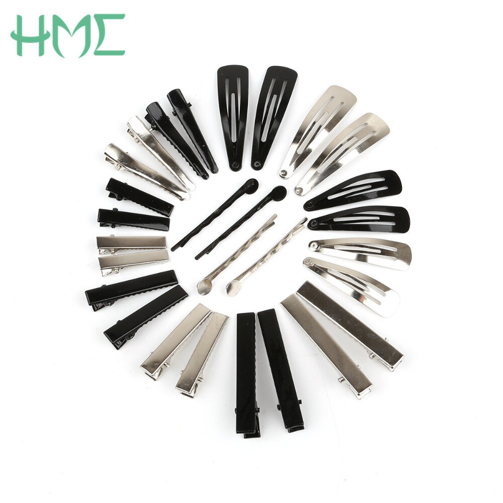 20pcs/bag Iron Hair Ornaments Duckbill Folder Waves Hairpins Base For Hair Clip Claw Findings Jewelry Making