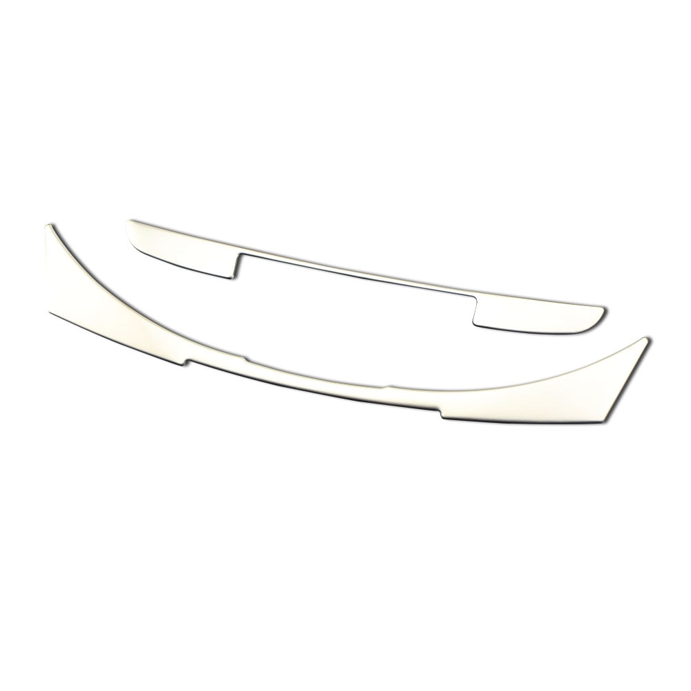 2 Stks/set Auto Centrale Dashboard Sticker Rvs Ac Airconditioning Panel Sticker Voor Peugeot 208 Jaar